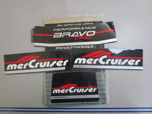 *NEW OEM* 0820 Mercury Bravo I Decal Set 37-861433A98