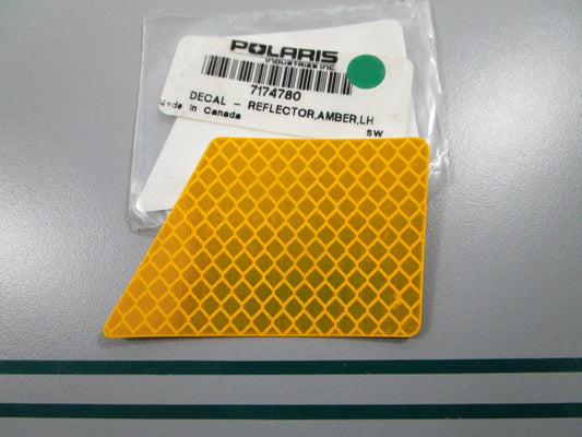 NEW OEM 7174780 Polaris LH Amber Reflector Decal 0810