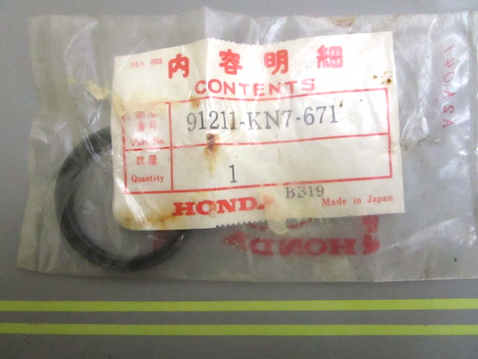 *NEW OEM* 0750 Honda SEAL 91211-KN7-671