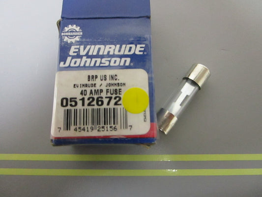 *NEW OEM* 0810 OMC Johnson Evinrude 40 AMP Fuse 512678 0512672