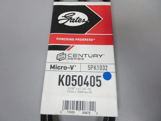 NEW K050405 Gates Micro-V 21/32" x 41 ¼" Serpentine Belt 0720