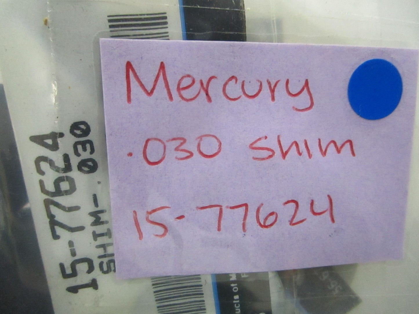 *NEW OEM* (LOT OF 2) 0810 Mercury Quicksilver .030 Shim 15-77624
