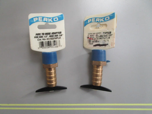 *NEW* (LOT OF 2) 0810 Perko Pipe to Hose Adapter 0076DP4PLB