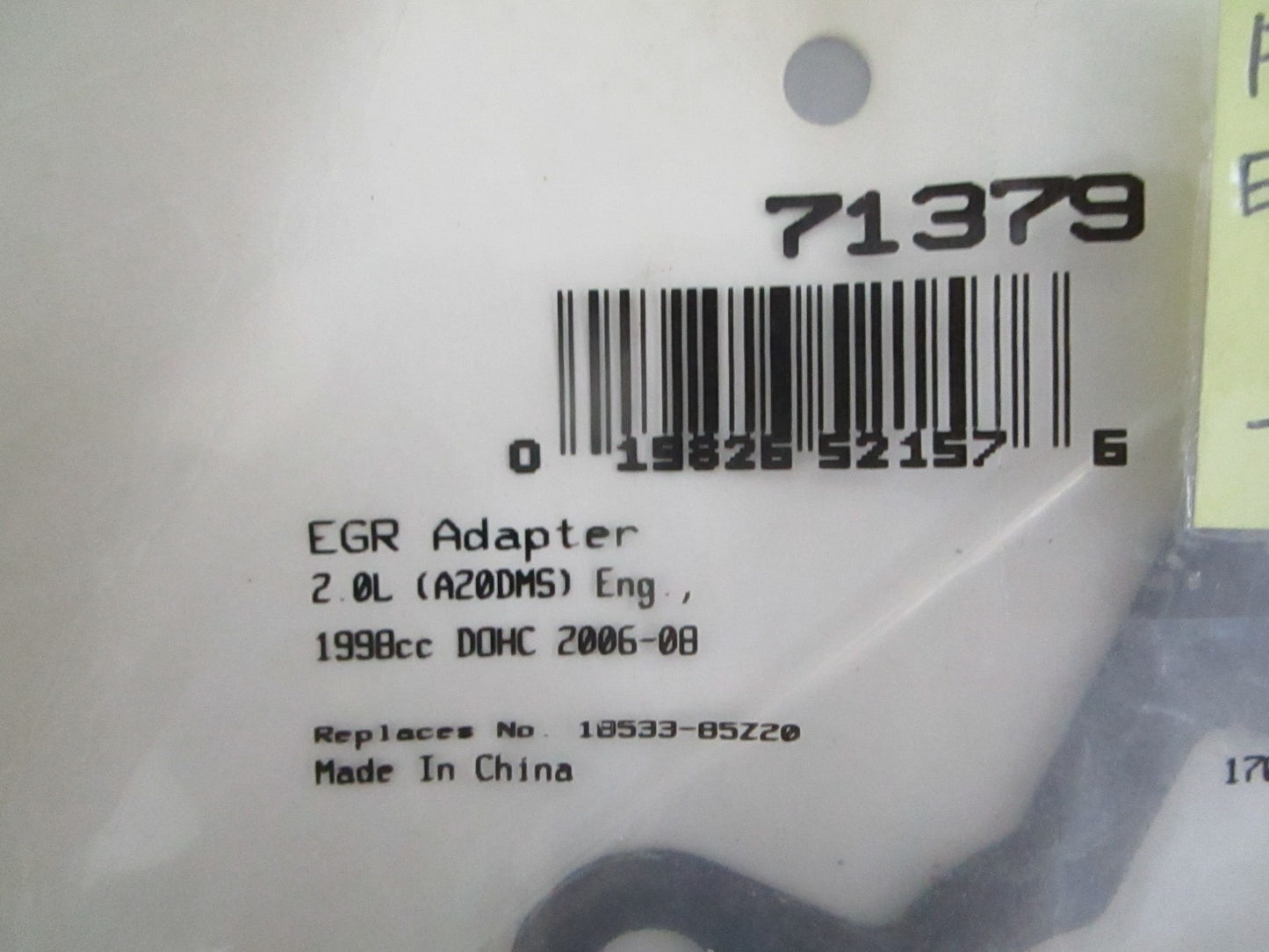 *NEW* 0820 Fel-Pro EGR Adapter Gasket 71379