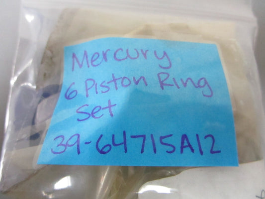 *NEW OEM* 0720 Mercury Quicksilver 6 Piston Ring Set 39-64715A12