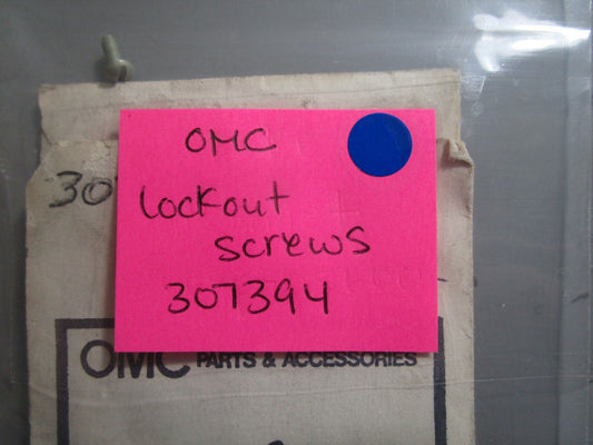 *NEW OEM* (LOT OF 6) 0810 OMC Johnson Evinrude Lockout Screws 307394 0307394
