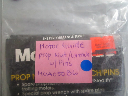*NEW OEM* 0810 MotorGuide Prop Nut w/ Wrench & Pins MGA050B6