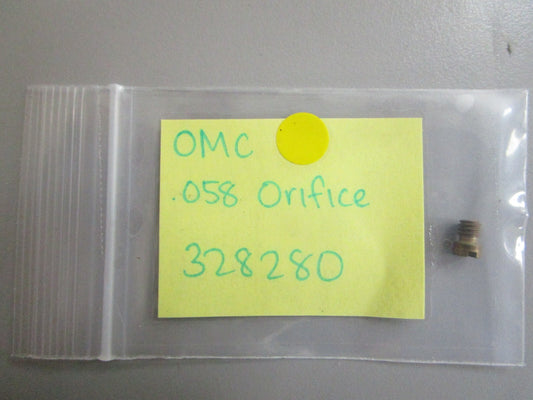 *NEW OEM* 0810 OMC Johnson Evinrude .058 Orifice 328280 0328280