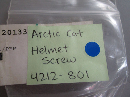 *NEW* (LOT OF 5) 0770 Arctic Cat Helmet Screw 4212-801