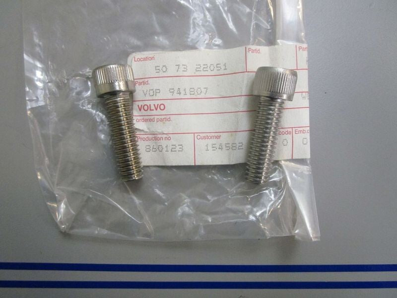 *NEW OEM* (LOT OF 2) 0770 Volvo Penta Hex Socket Screw 941807