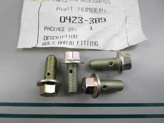 NEW OEM (LOT OF 4) 0423-389 Arctic Cat Banjo Fitting Bolt 0810