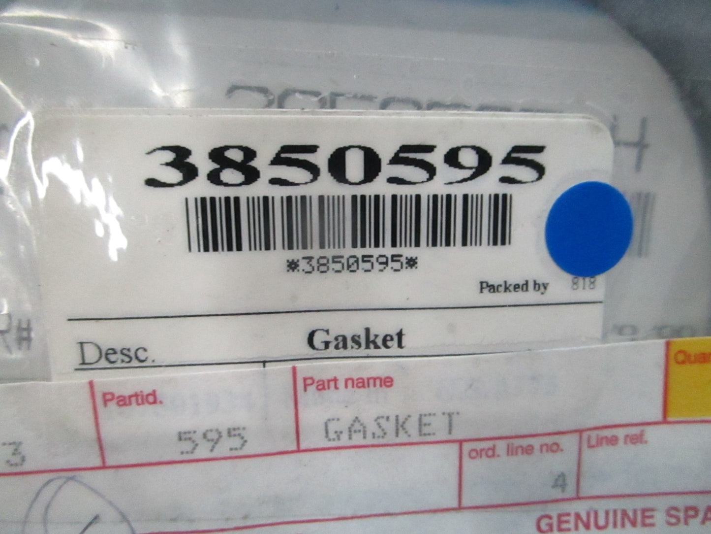 *NEW OEM* (LOT OF 2) 0810 Volvo Penta Gasket 3850595