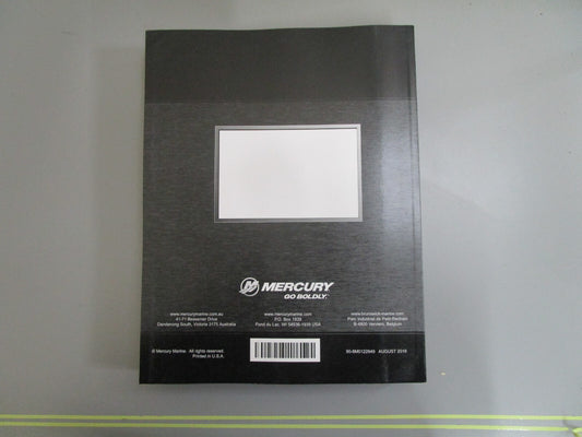 *NEW OEM* 0820 Mercury Quicksilver 3.0L OptiMax XS Service Manual 90-8M0122849