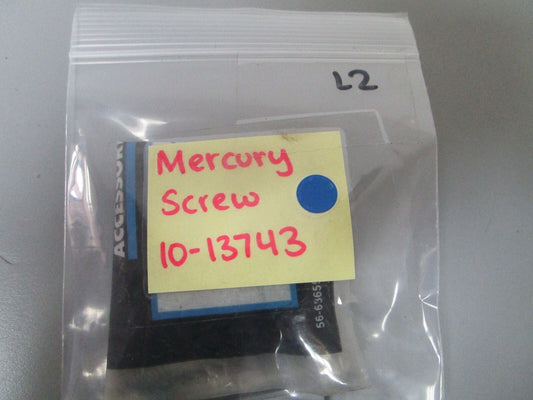 *NEW OEM* (LOT OF 2) 0770 Mercury Quicksilver Screw 10-13743