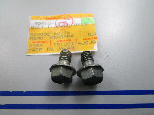 NEW OEM (LOT OF 2) Kawasaki 92002-1737 8 x 13 Flanged Bolt 0810