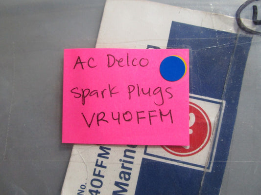 *NEW* (LOT OF 6) 0810 AC Delco Spark Plugs VR40FFM