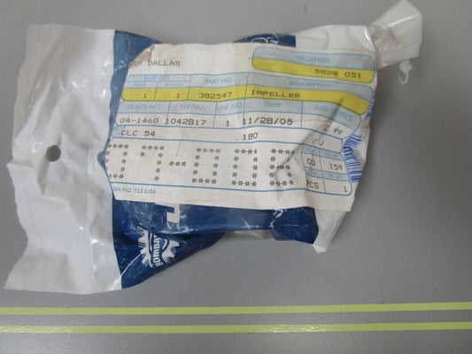 *NEW OEM* 0810 OMC Johnson Evinrude Impeller 382547 0382547