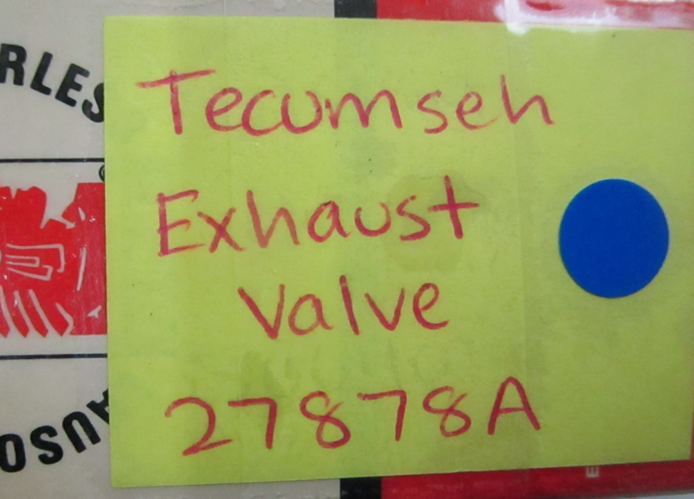 *NEW OEM* 0810 Tecumseh Exhaust Valve 27878A