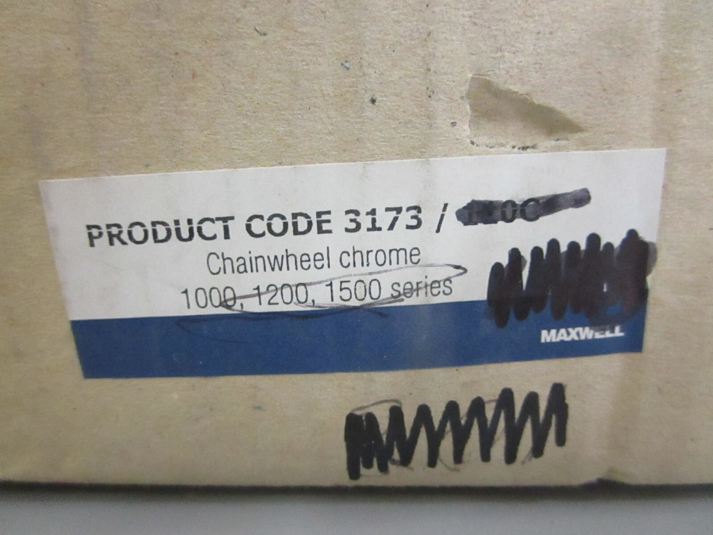 *NEW* 0820 Maxwell 1000, 1200, 1500 Series Chrome Chainwheel 3173/103C