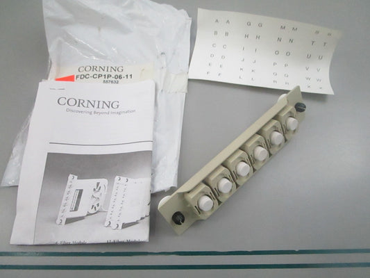 Corning NEW OEM FDC Connector Panel FC/UPC SM FDC-CP1P-06-11 0810