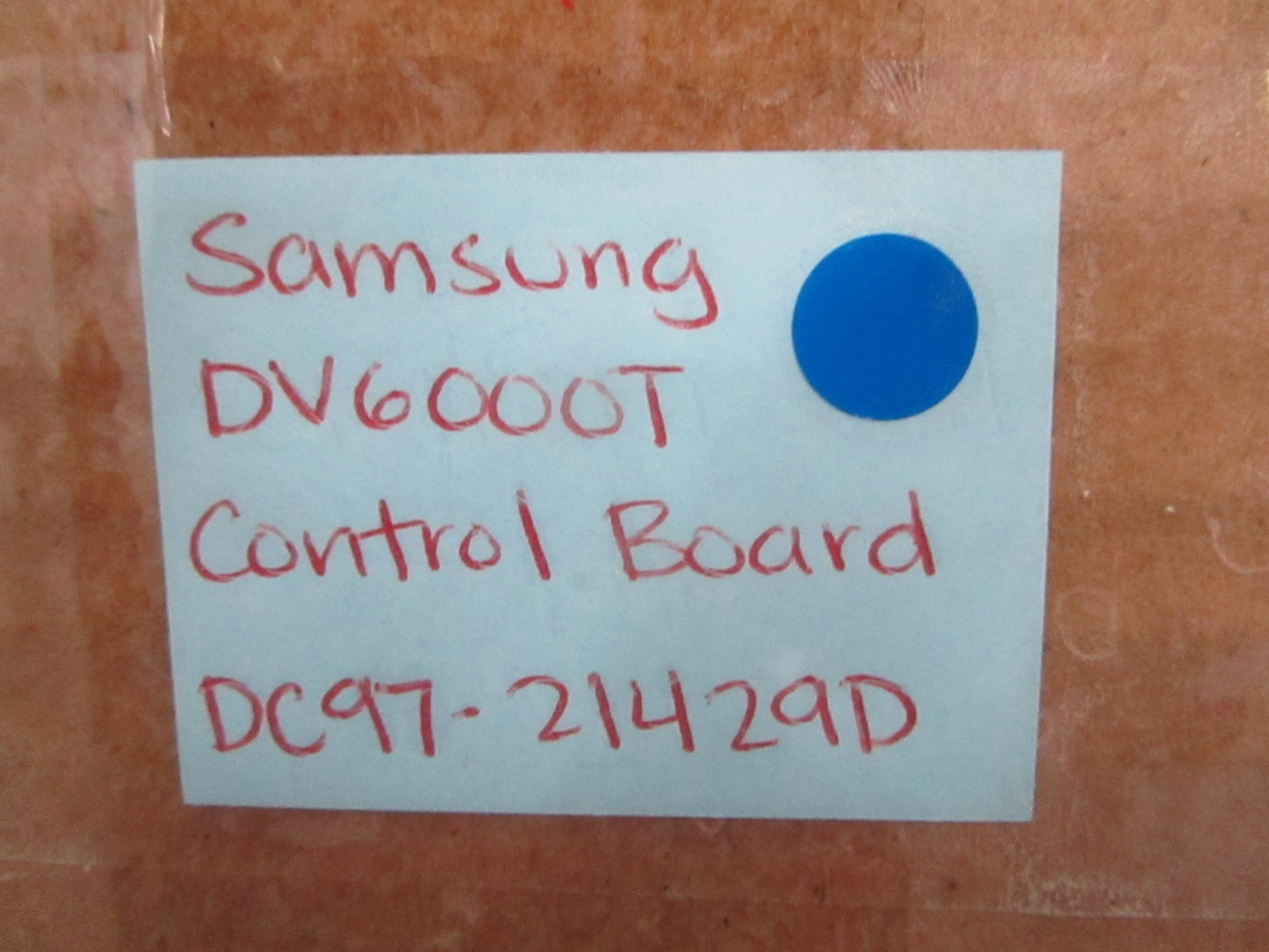 *NEW OEM* 0820 Samsung DV6000T Control Board DC97-21429D