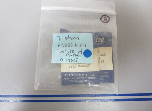 *NEW* 0810 Tillotson (.053) Main Fuel Jet w/ Gasket 011765