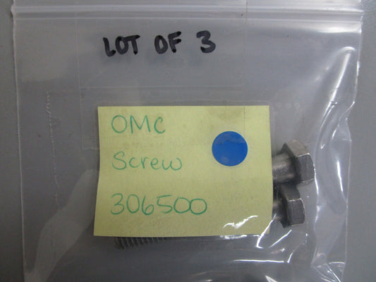 *NEW OEM* (LOT OF 3) 0810 OMC Johnson Evinrude Screw 306500 0306500