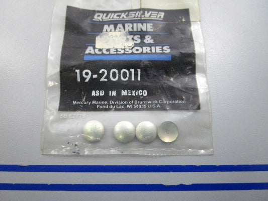 NEW OEM (LOT OF 4) 19-20011 Mercury Quicksilver Welch Plug 0810