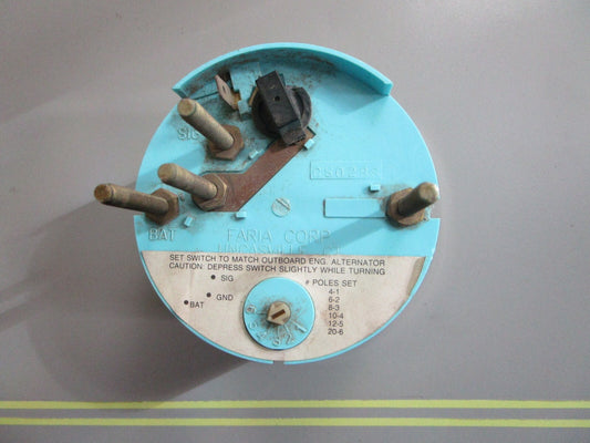 *NEW* 0820 Faria 70RPM 7000 White Face Chrome Bezel Tachometer TC9801A