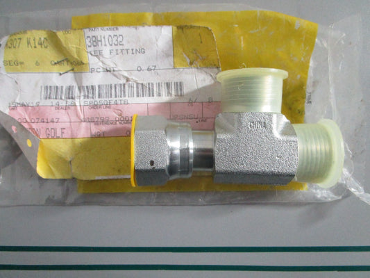 NEW OEM 38H1032 John Deere Swivel Run Tee Fitting 0820