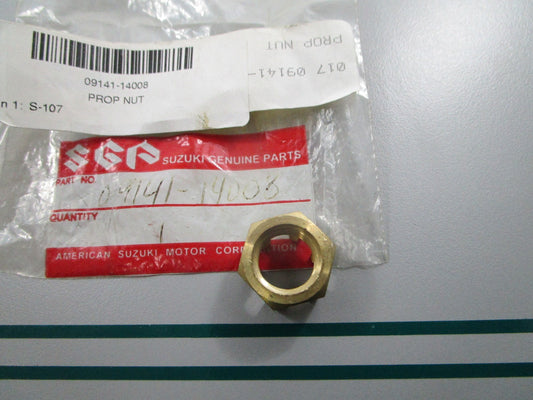 NEW OEM 09141-14008 Suzuki Propeller Nut 0810