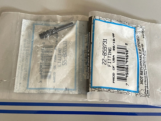 *NEW OEM* (LOT OF 2) 0810 Mercury Quicksilver Fitting 22-859731