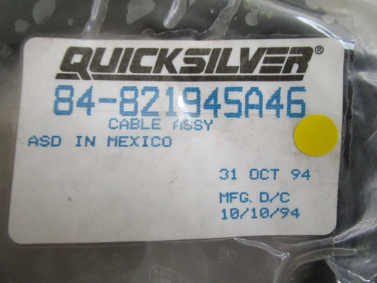 *NEW OEM* 0810 Mercury Quicksilver Cable Assembly 84-821945A45