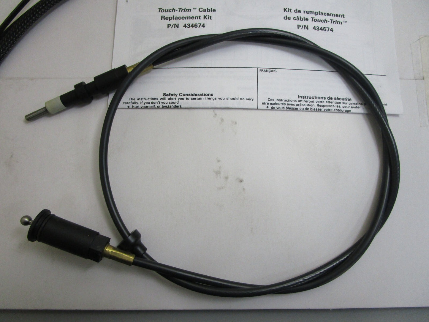 *NEW OEM* 0820 OMC Johnson Evinrude Cable Kit Ay 434674 0434674