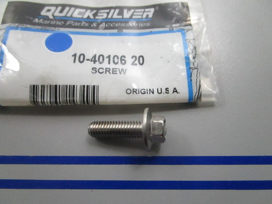 NEW OEM 10-40106 20 Mercury Quicksilver Screw 0810