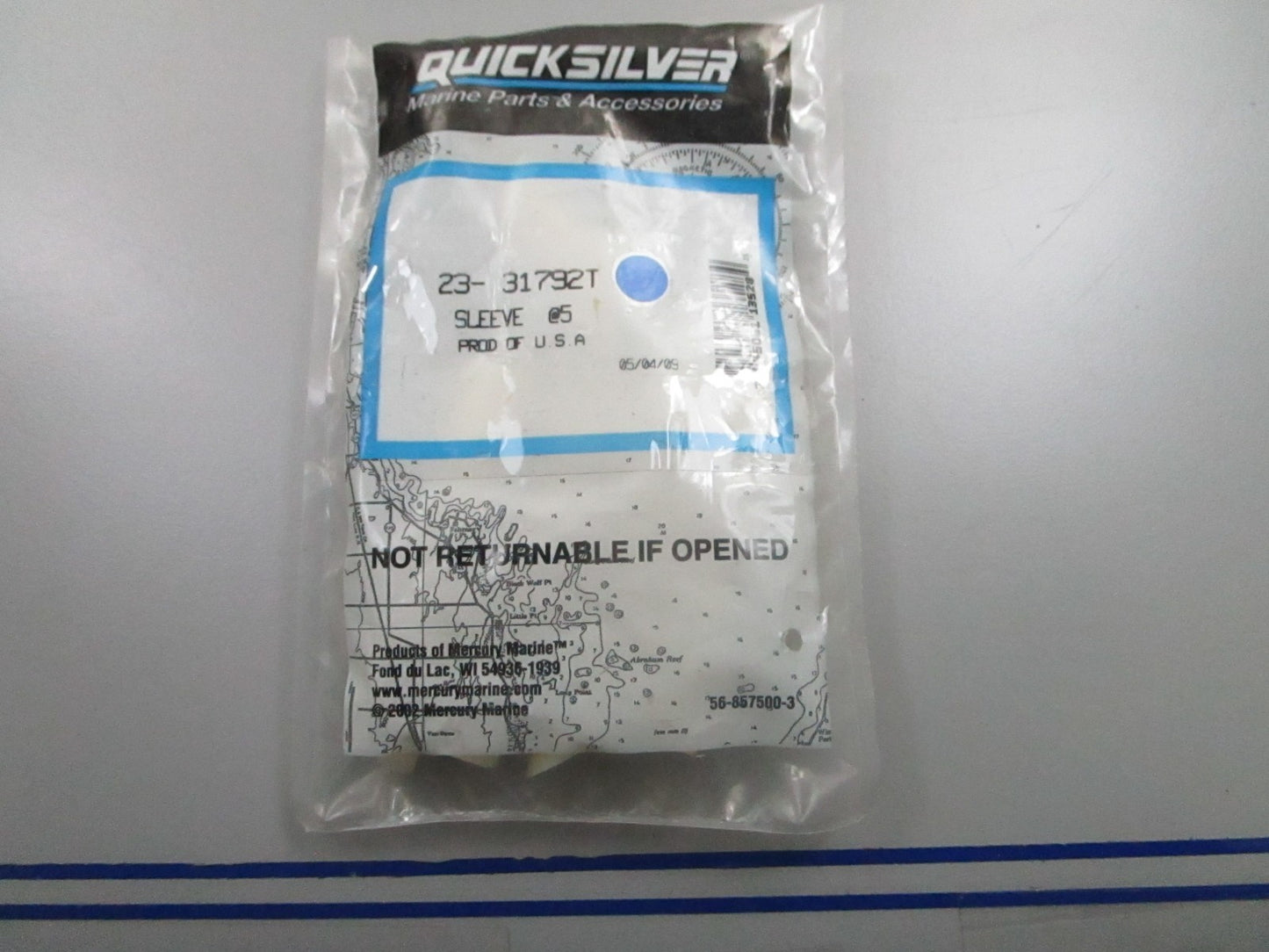 *NEW OEM* (LOT OF 5) 0810 Mercury Quicksilver Sleeve 23-31792T