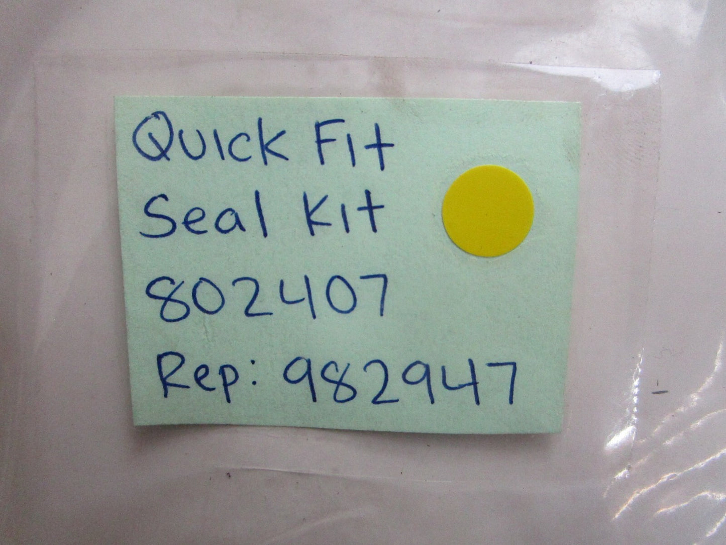 *NEW* 0820 QuickFit Seal Kit 802407 Replaces: 982947