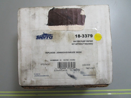 *NEW* 0810 Sierra Water Pump Repair Kit w/o Housing 18-3379 Replaces: 390381