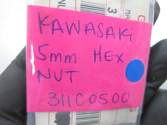 *NEW OEM* (LOT OF 3) 0810 Kawasaki 5mm Hexagon Nut 311C0500