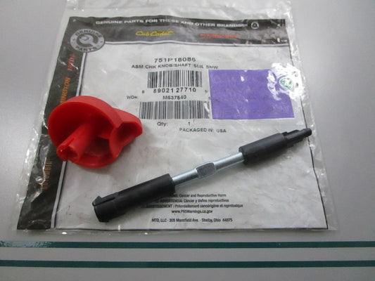 NEW OEM 751P18086 Cub Cadet Choke Knob & Shaft Assembly 0810