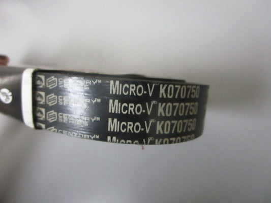 NEW K070750 Gates Micro-V 15/16" x 75 ⅝" Serpentine Belt 0720