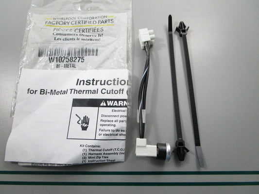 NEW OEM W10258275 Whirlpool Thermal Fuse 0810