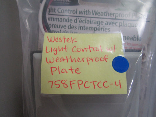 *NEW* 0810 Westek Light Control w/ Weatherproof Plate 758FPCTCC-4