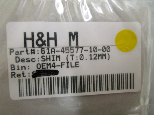 *NEW OEM* 0810 Yamaha (T:0.12MM) Shim 61A-45577-10-00