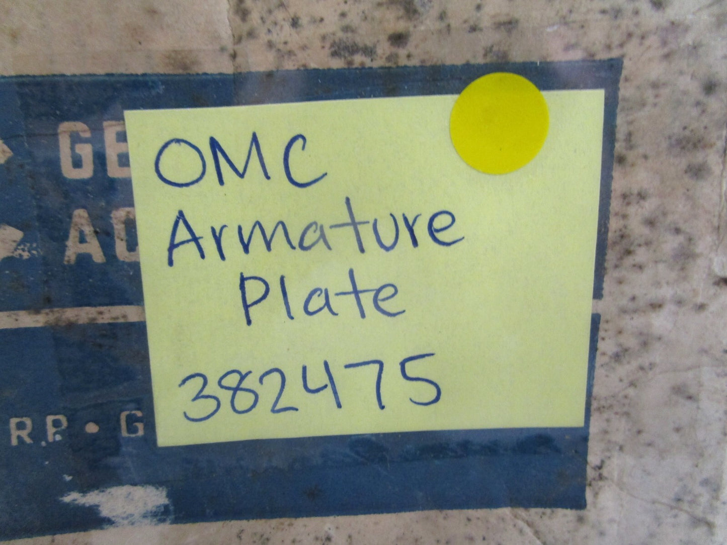 *NEW OEM* 0820 OMC Johnson Evinrude Armature Plate 382475 0382475