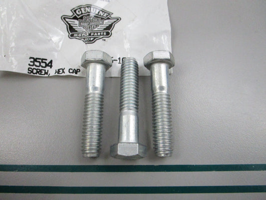 NEW OEM (LOT OF 3) 3554 Harley Davidson Hex Cap Screw 0810