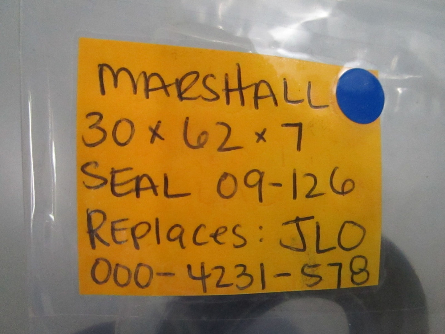 *NEW* 0810 Marshall 30 x 10 x 7 Seal 09-126 Replaces: JLO 000-4231-578