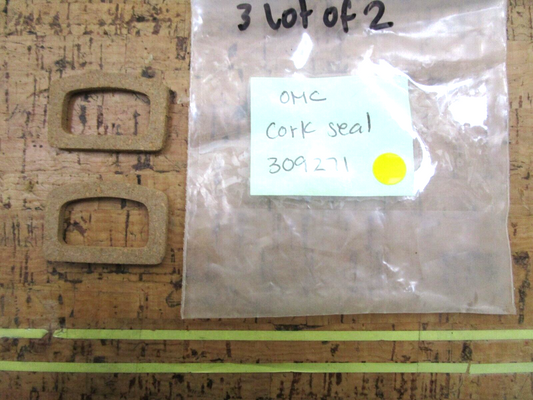 *NEW OEM* (LOT OF 2) 0750 OMC Johnson Evinrude CORK SEAL 309271 0309271