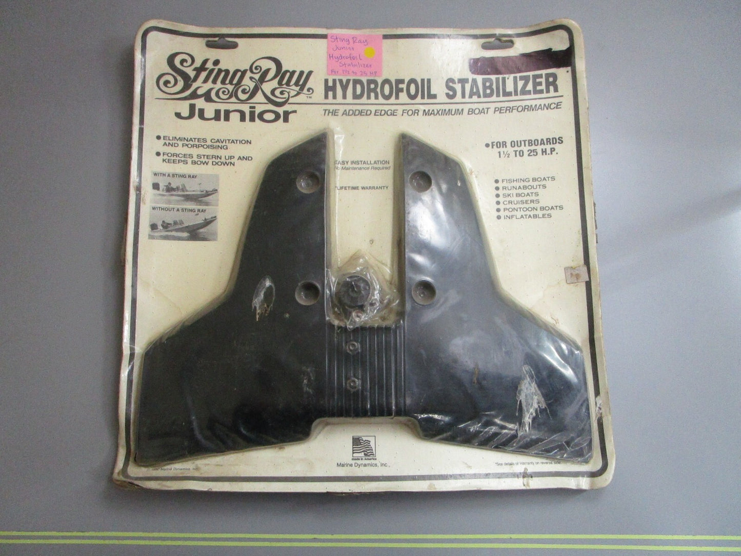 *NEW* 0820 Sting Ray Junior Hydrofoil Stabilizer For 1½ to 25HP