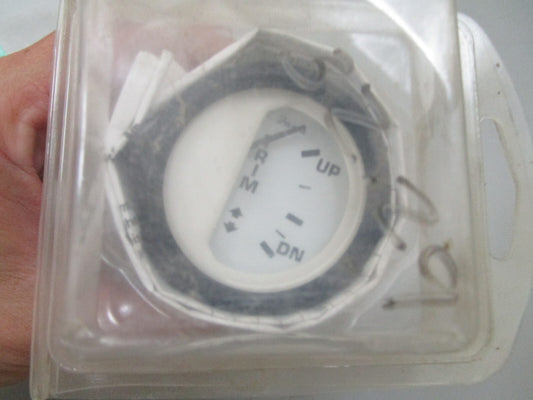 *NEW* 0810 Faria White & Black Face 2" Trim Gauge GP9709E 12916